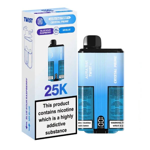 Crystal Prime Aura Bar Twist 25K Prefilled Vape - Image 4