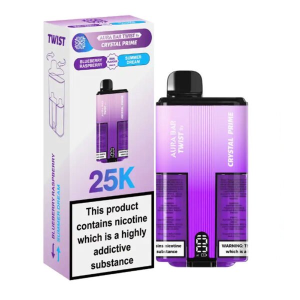 Crystal Prime Aura Bar Twist 25K Prefilled Vape - Image 3