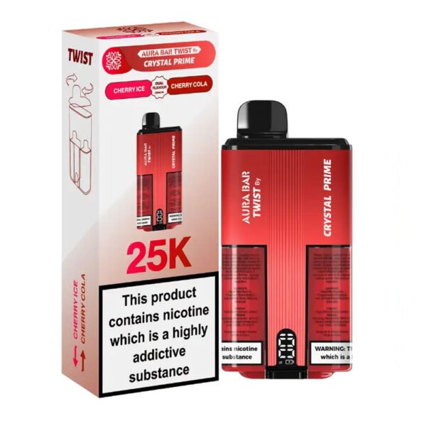 Crystal Prime Aura Bar Twist 25K Prefilled Vape - Image 5