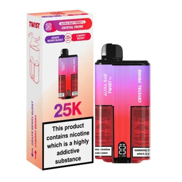 Crystal Prime Aura Bar Twist 25K Prefilled Vape - Image 9
