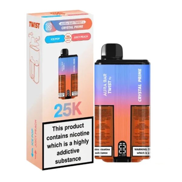 Crystal Prime Aura Bar Twist 25K Prefilled Vape - Image 10