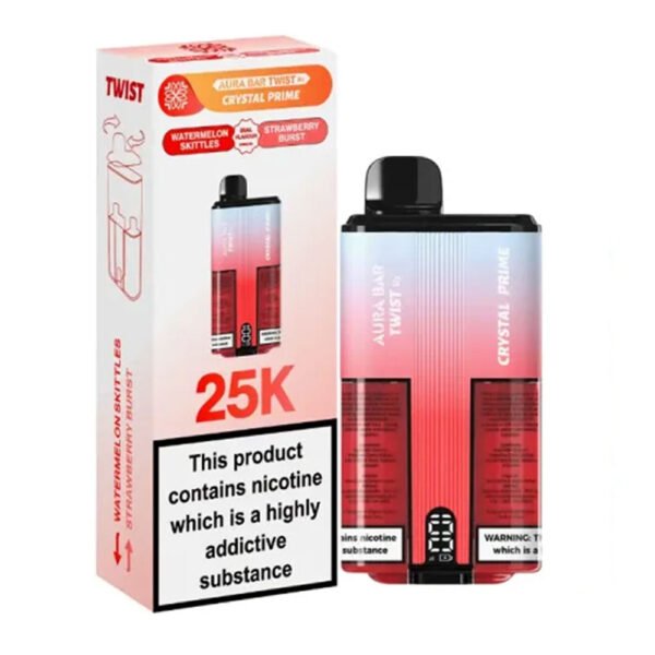Crystal Prime Aura Bar Twist 25K Prefilled Vape - Image 16