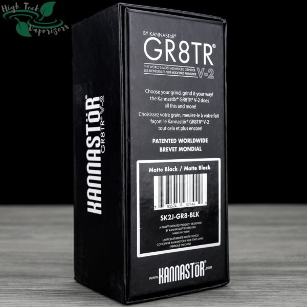 GR8TR® V2 Jar Grinder Matte Black - Image 4