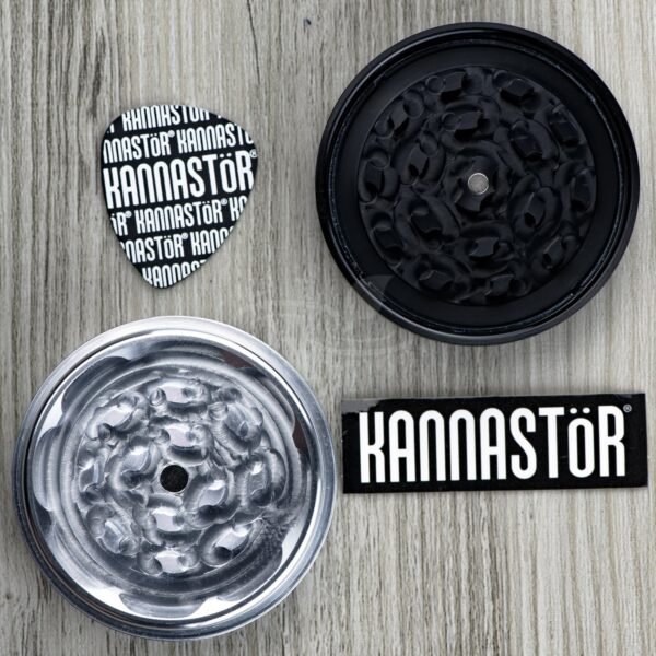 Kannastor 2pc Grinder 5.5cm (Black or Silver & Black) - Image 3
